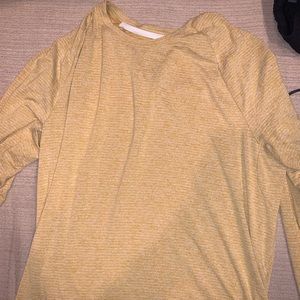 Lululemon Dry Sense Long Sleeve T shirt yellow XL like new